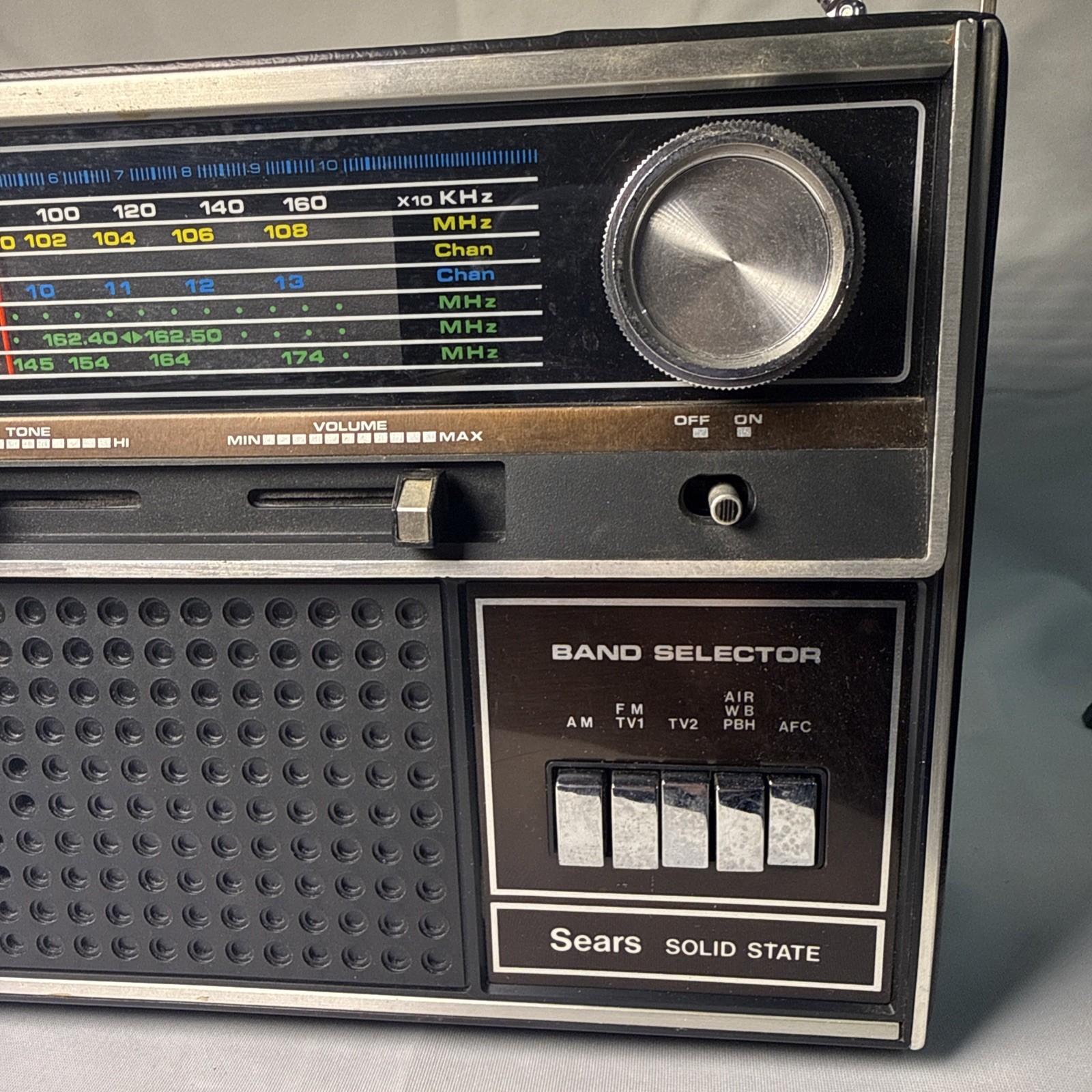 Vintage Sears Solid State AM-FM Radio Model #266 22491 700 *Works*