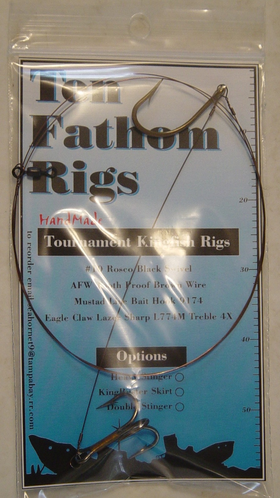 5 Kingfish Rigs * Live Bait * King Mackerel Leaders * Mustad & VMC Hooks