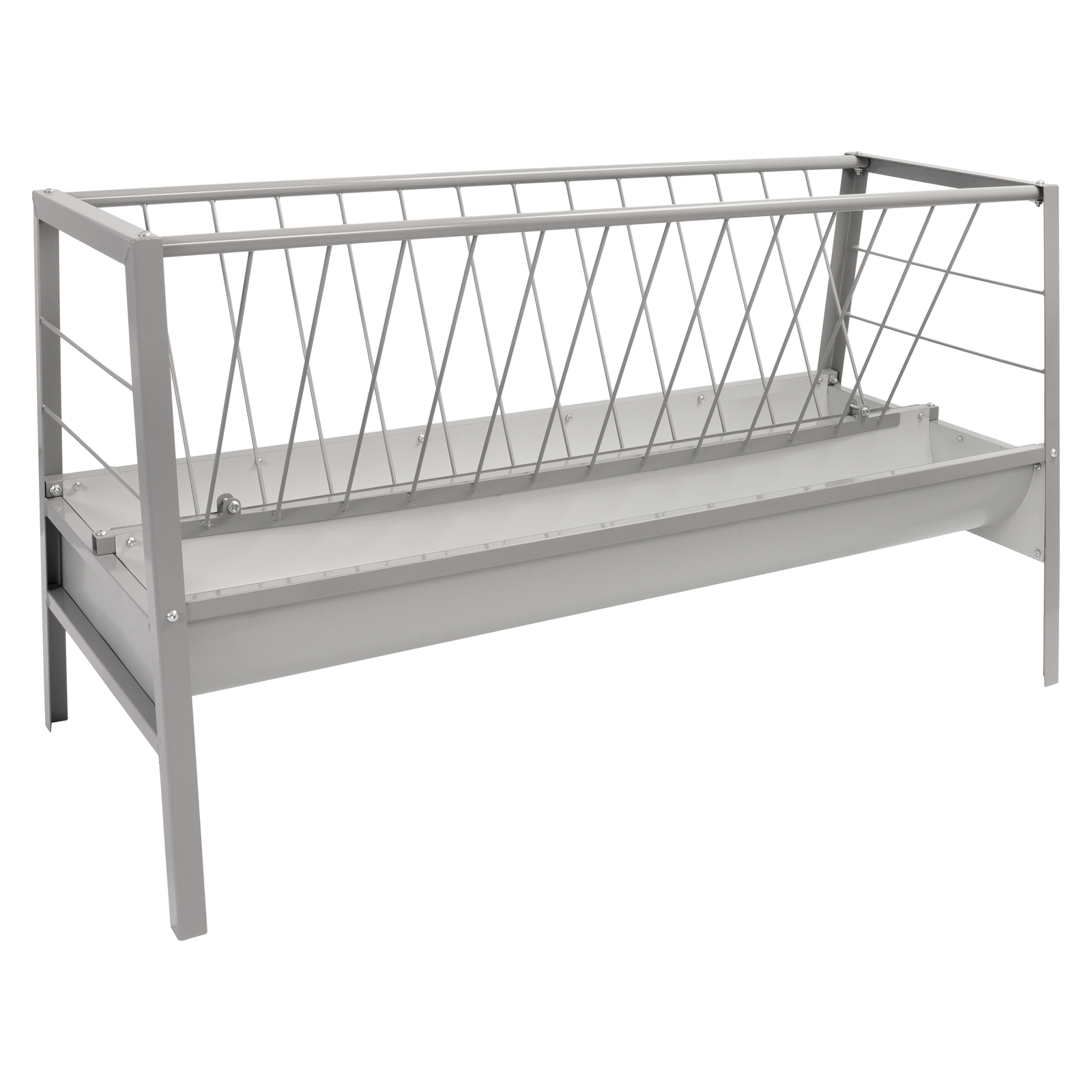 77 Gallon Pasture Hay Grain Feeder For Goats Outdoor Livestock Feeder 2 IN 1