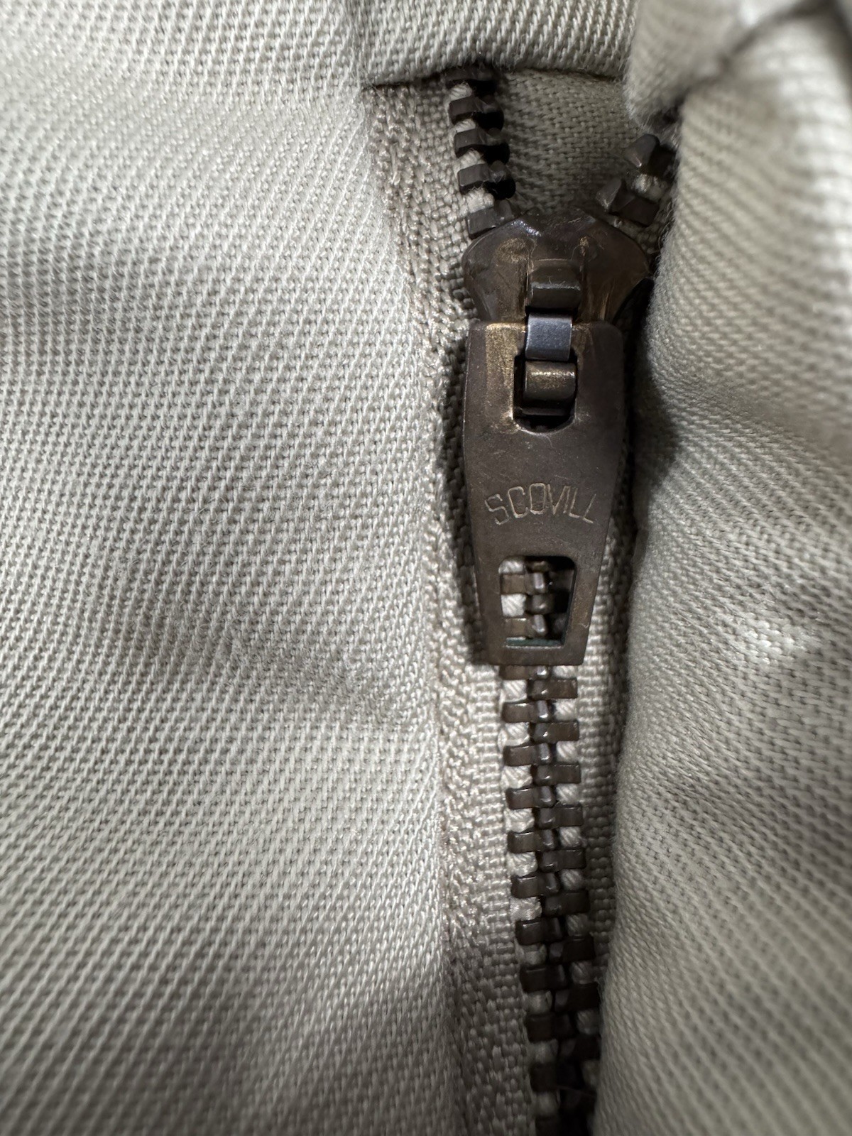 Vintage 1960s 1970s Workwear Slacks Trousers Men 35x30 Tan Sta-Prest Pants NEW