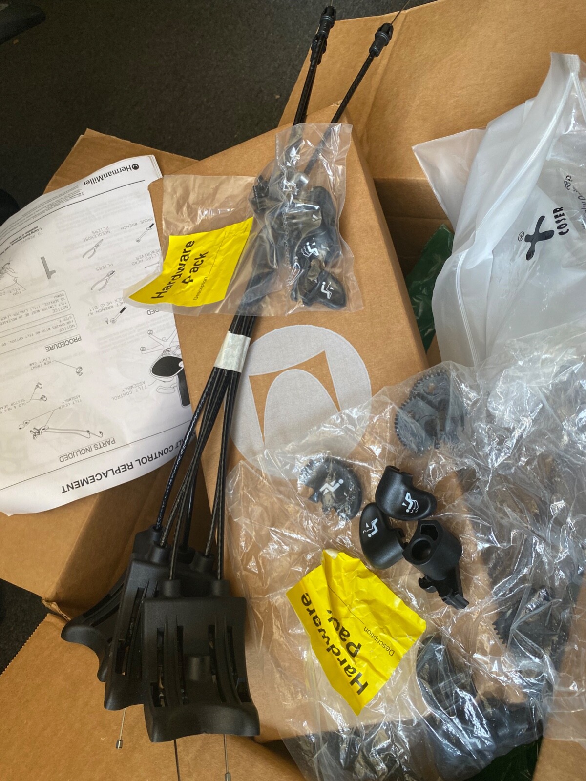 Herman Miller Aeron Chair Tilt Control Kit - New OEM (Genuine HM Parts)