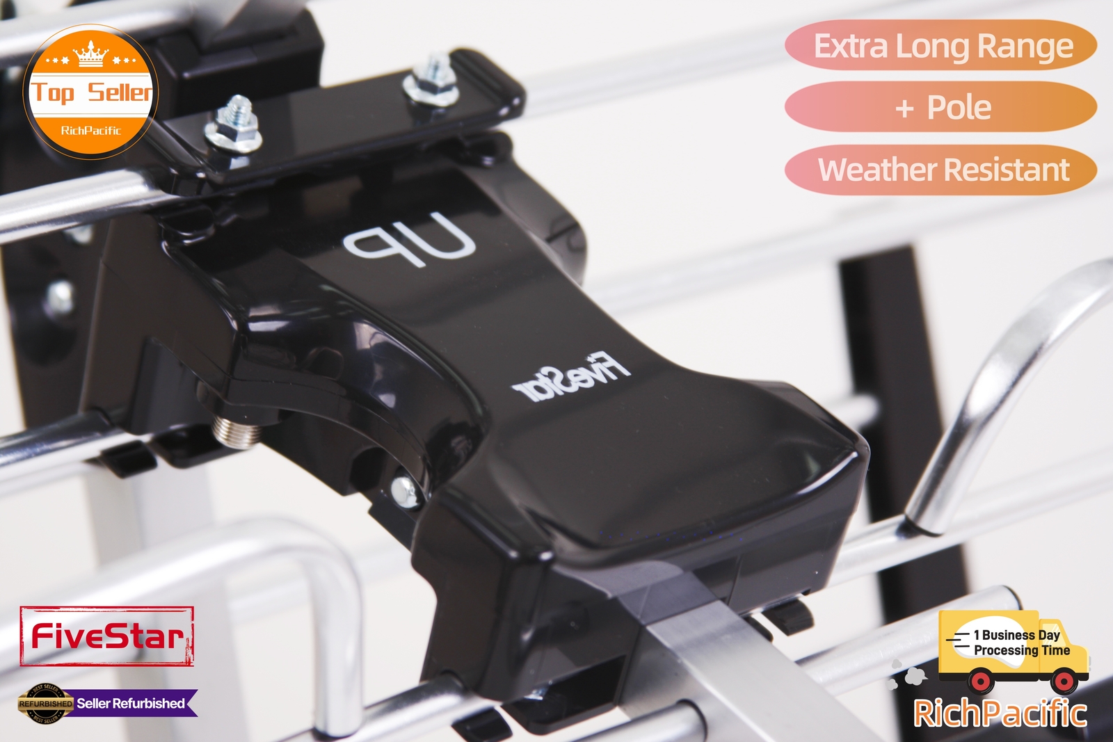 Newly upgraded VHF UHF 4K HDTV Antenna Outdoor 300 Miles Mounting Kit Included