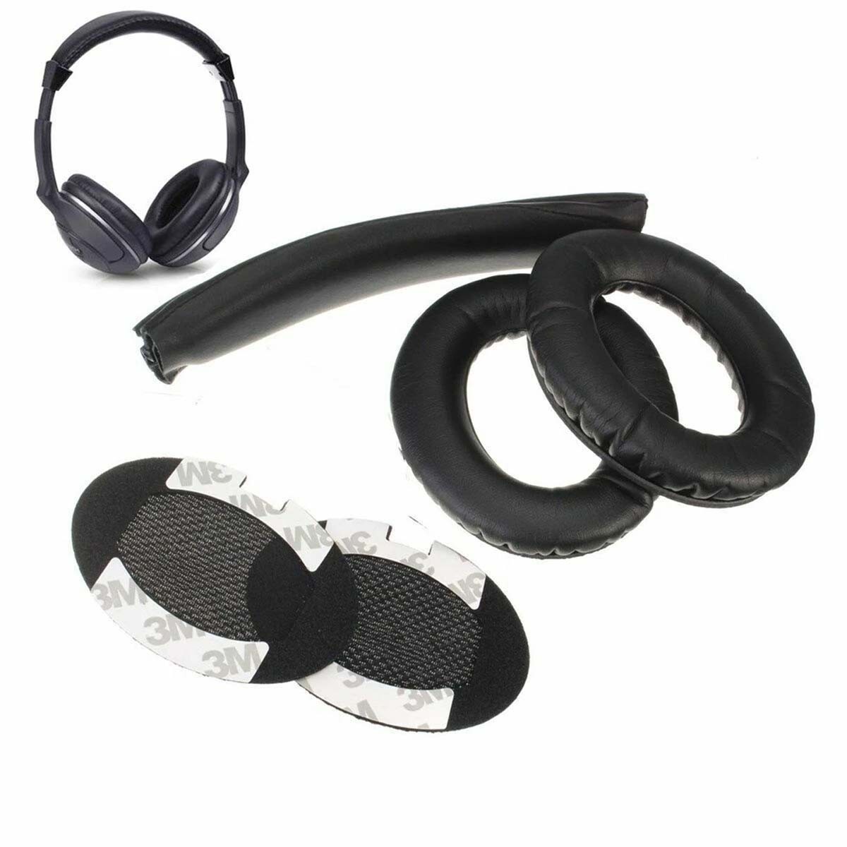 Replacement Earpads and Headband for BOSE QuietComfort QC15 QC2 Black