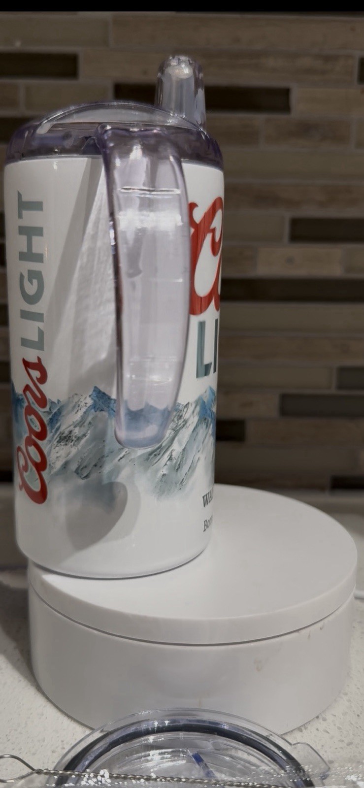 Coors Light Kids Sippy Cup – 12oz Stainless Steel – Funny & Functional!