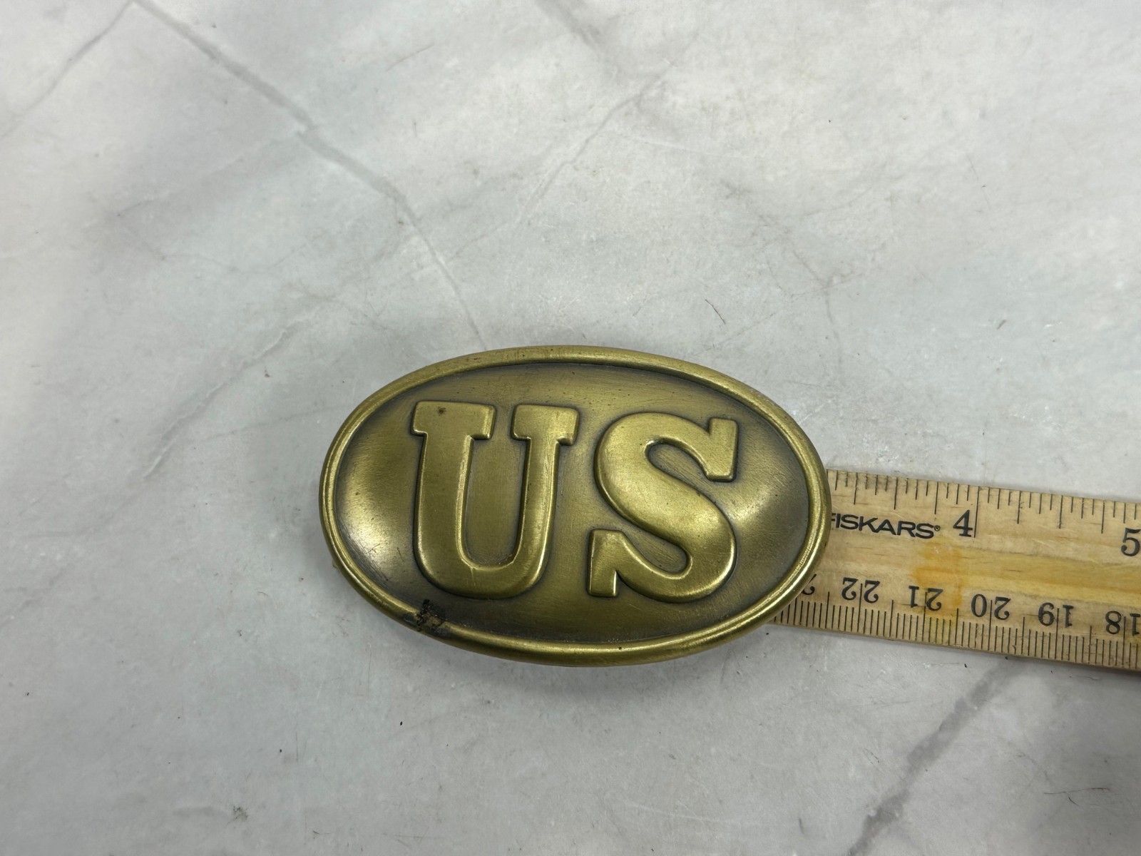 US Union Brass Metal Belt Buckle CIVIL WAR Reenactment/ Reproduction