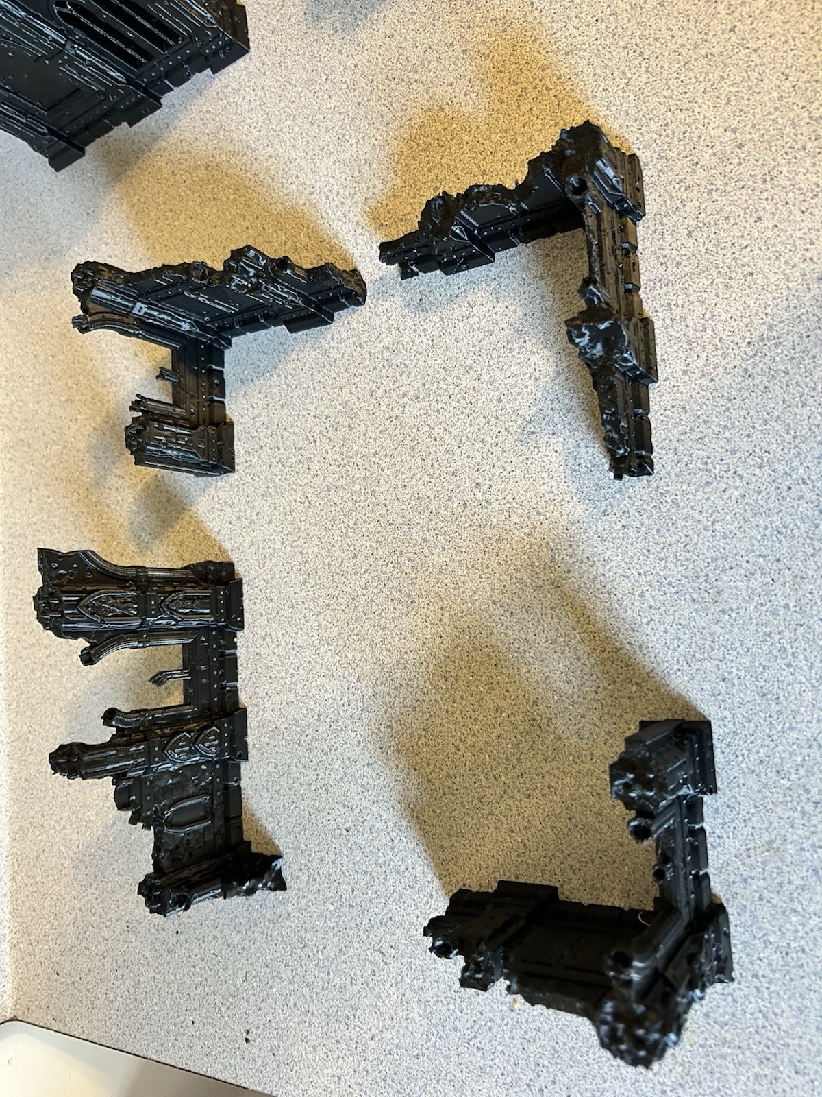 4 Piece Ruin Terrain Set Perfect For Warhammer 40k Kill Team Trench Crusade