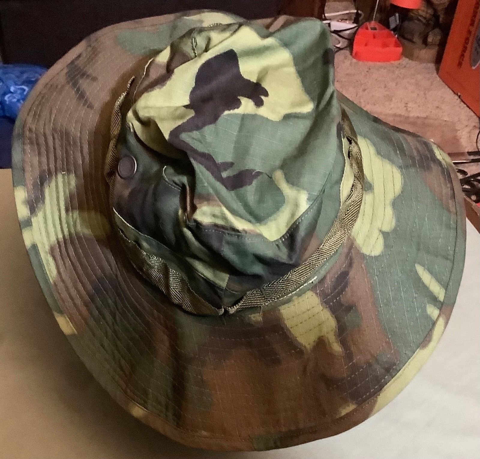 U.S. MILITARY ISSUE VIETNAM WAR ERA JUNGLE HAT: 6 7/8 + 1980’s U.S. JUNGLE HAT