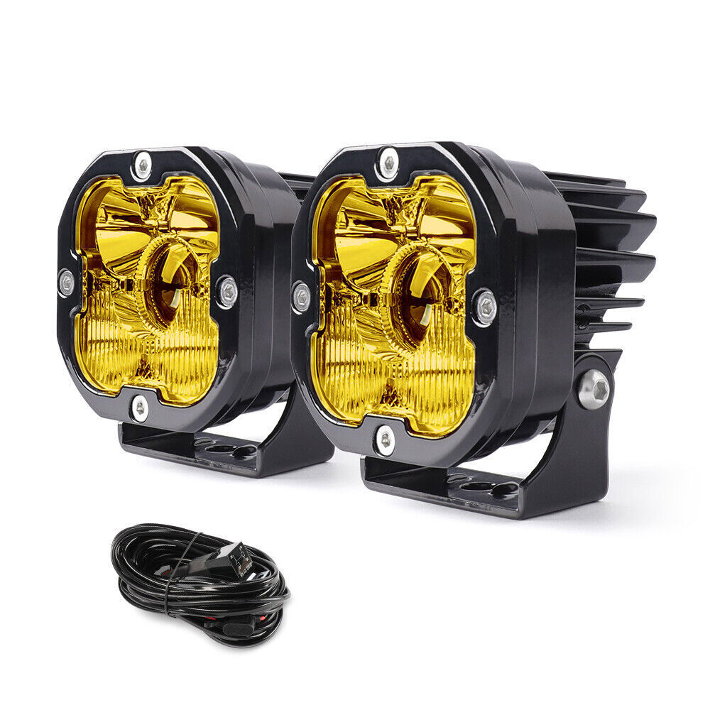 Colight Designs Squadron Sport Amber LED Pair Driving/Combo Light w/Wire Harness
