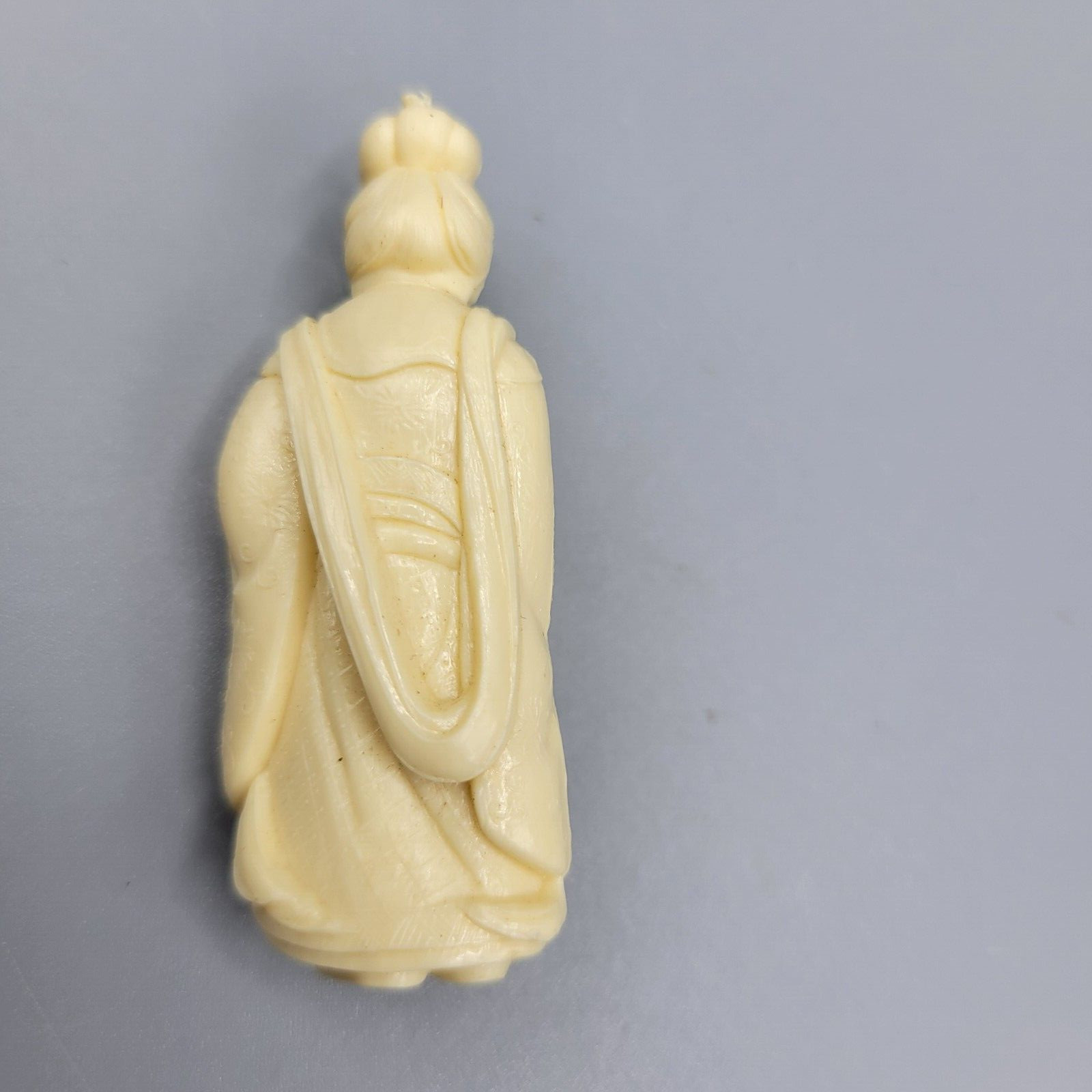 Vintage Resin Japanese Netsuke Oriental Asian Women Figurine with Turtle 2"