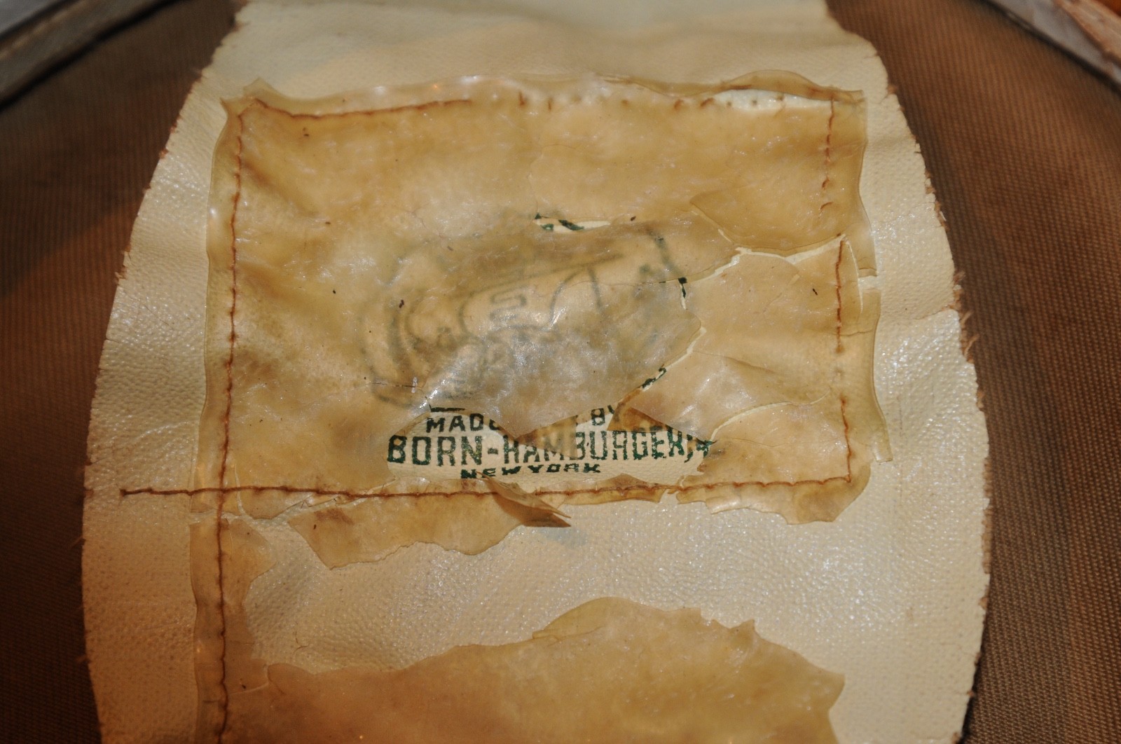 United State US WW2 USN Navy Visor Hat Cap Original Period Hat Well Worn Damaged