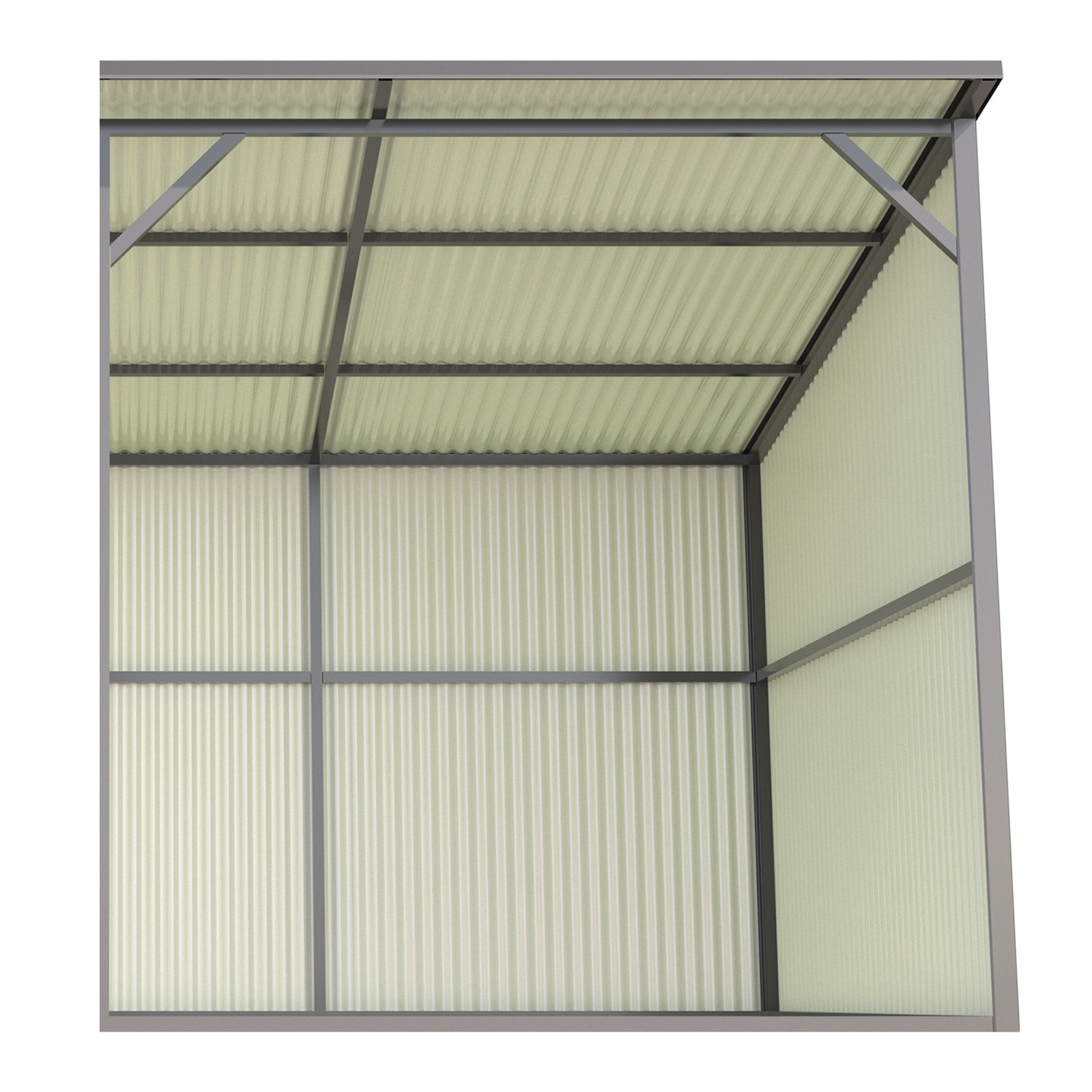 Winter 20'x12' Galvanized Metal Livestock Shelter Building for Farm FREE SHIPING