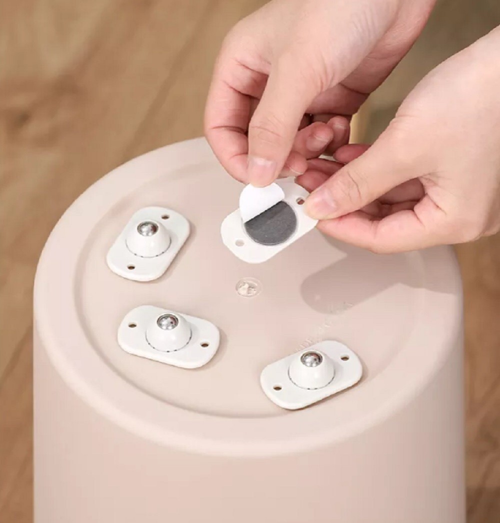 4 Pcs Self Adhesive Universal Pulley Stainless Steel Mini Swivel Caster Wheels