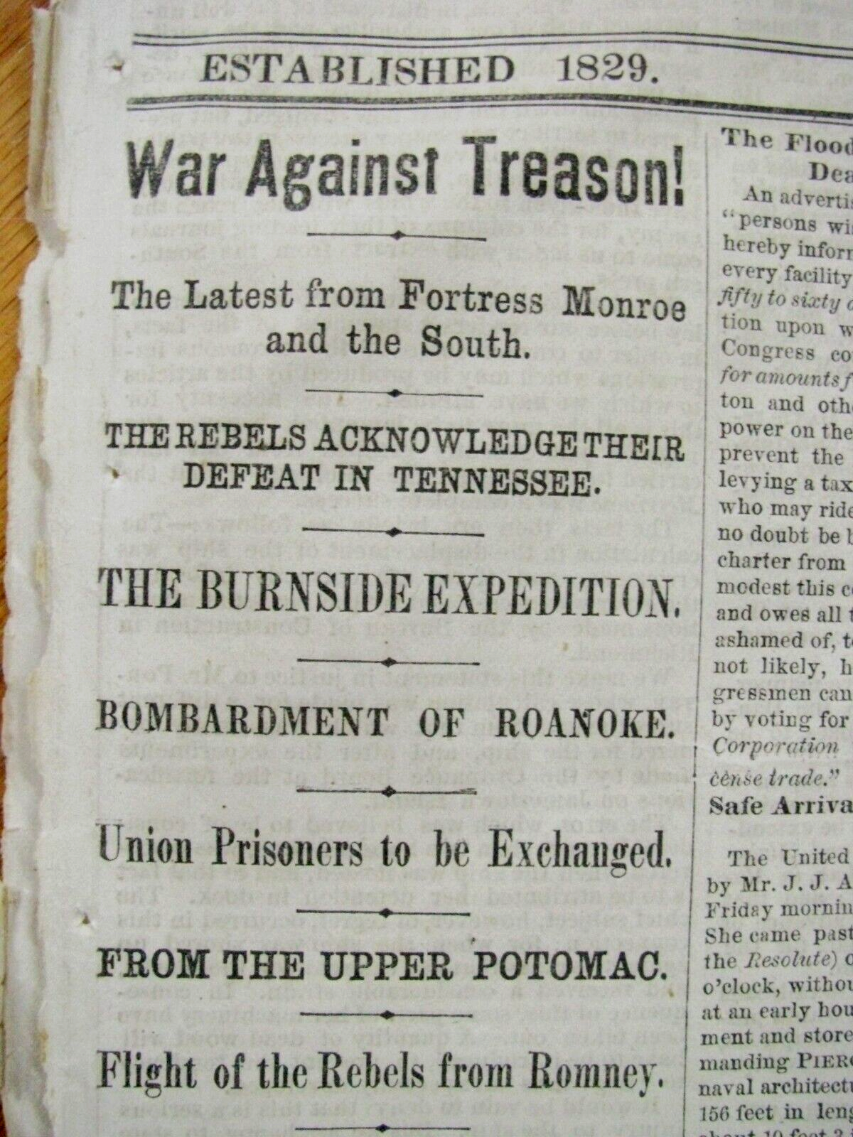 FORT HENRY KENTUCKY & DONELSON BATTLES CIVIL WAR ILLUS MAP NEWS