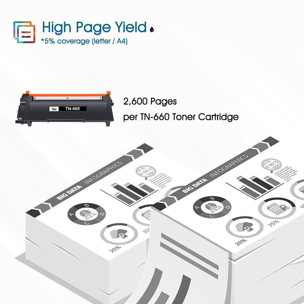TN660 Toner Cartridge DR630 Drum Compatible With Brother MFC-L2700DW L2540DW Lot