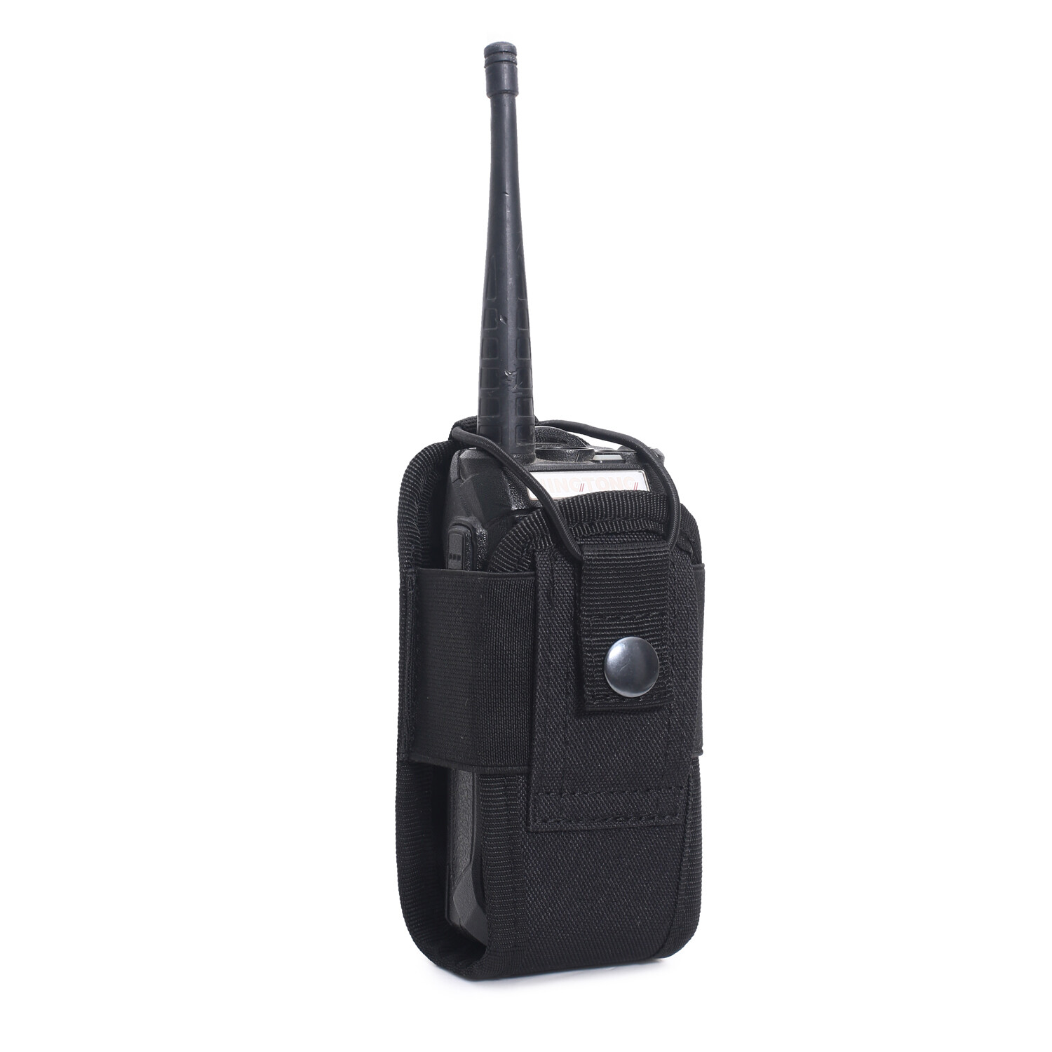 Black Radio Pouch Holder Universal for Duty Belt Walkie Talkie Holster Case Bag