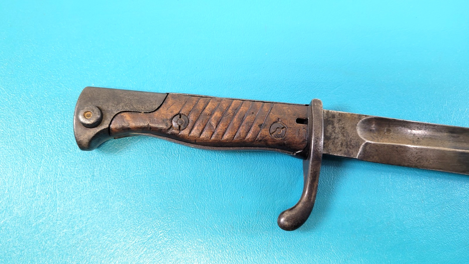 WWI German Model S98 1898 /05 Butcher Bayonet Simson J.A.F.E. 136. Marks TR745