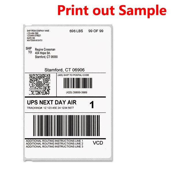 6 Rolls DYMO 4XL Direct Thermal Shipping Labels 4x6 1744907 Compatible 220/Roll