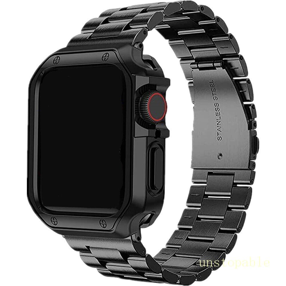 Case+Stainless Steel Metal Strap for Apple Watch Series 11 10 9 8 7 6 SE Ultra 3