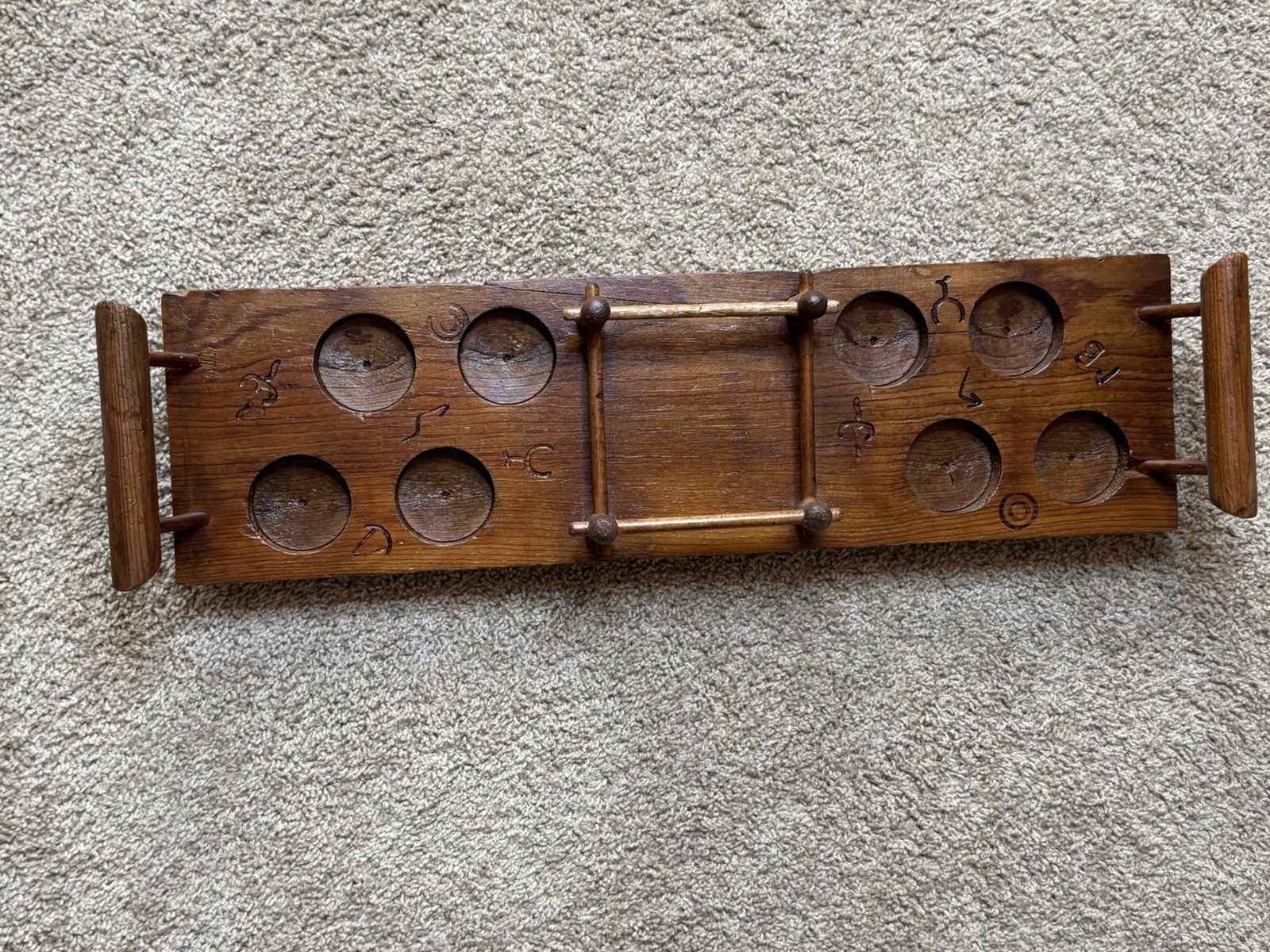 1950’s Vintage Blakely Oil & Gas ~ Arizona Cactus Frosted Glassware With Tray