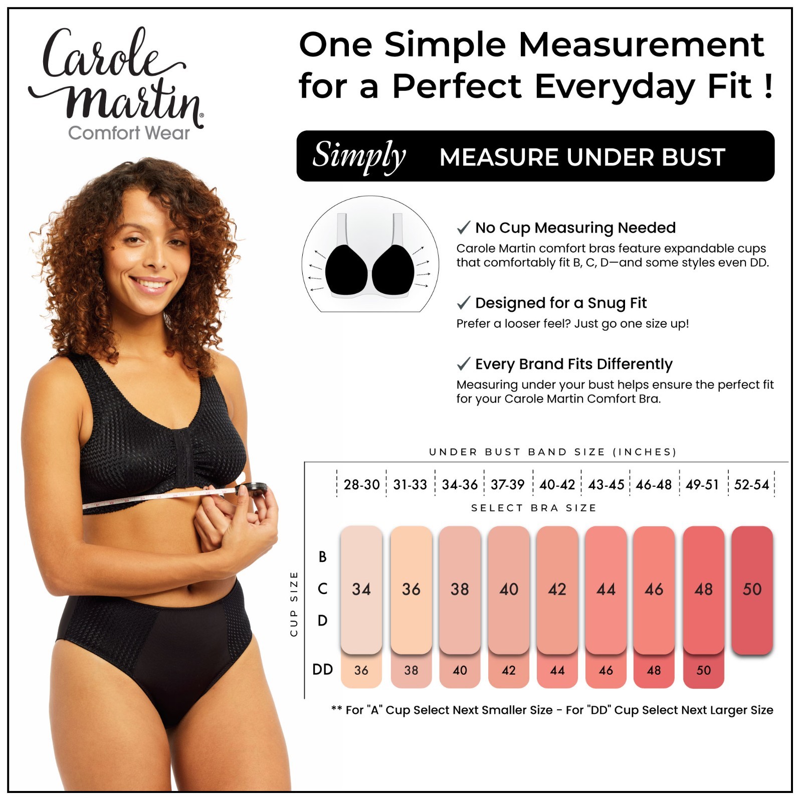 Carole Martin Women's Full-Freedom Comfort Bra