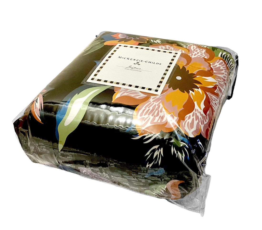 MacKenzie Childs Jaipur Comforter Duvet King 106"x 90" Cotton New Portugal
