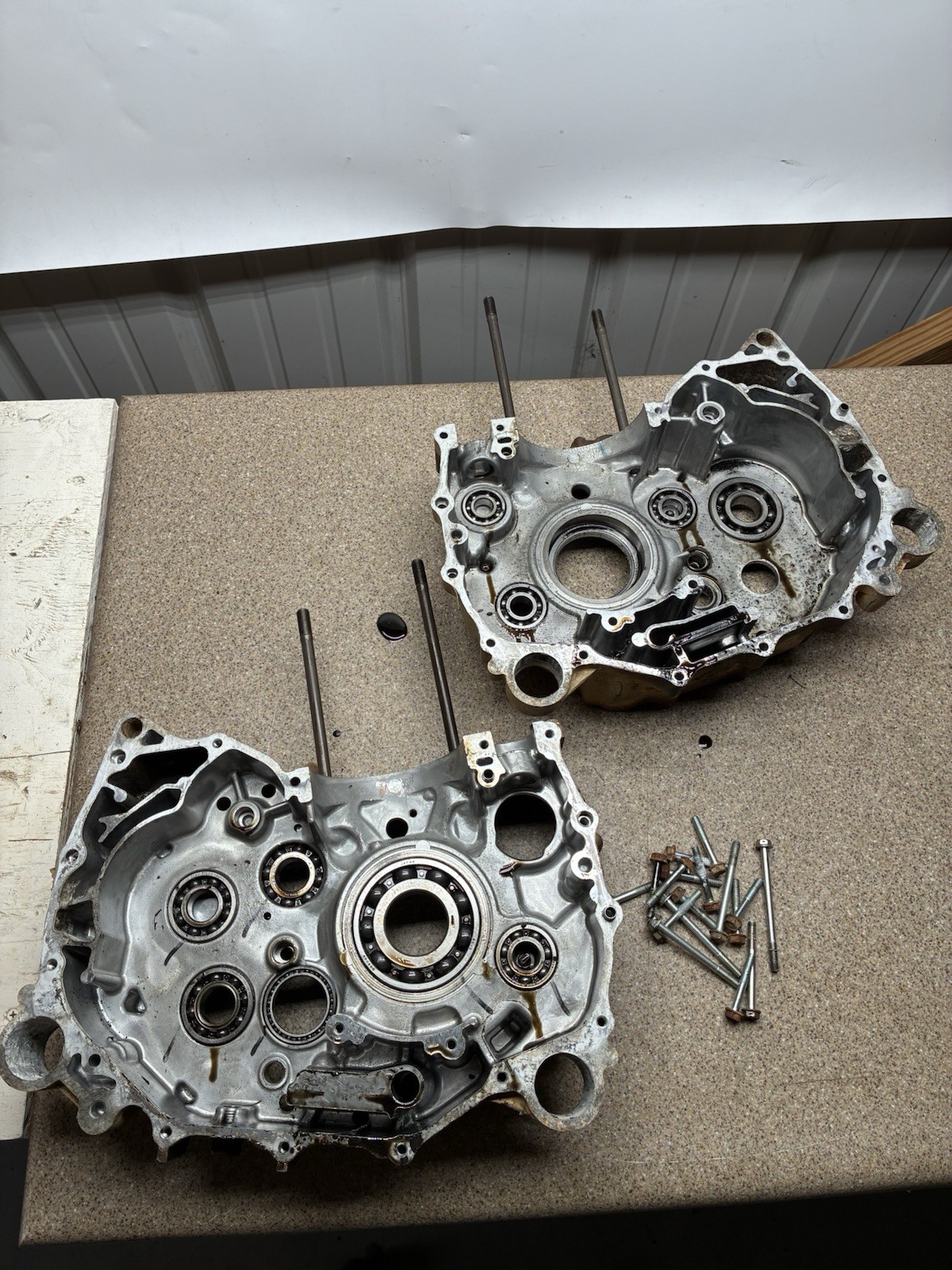 2012 Honda Rancher 420 420te Engine Motor Crankcase Crank Cases Case Block 2x4