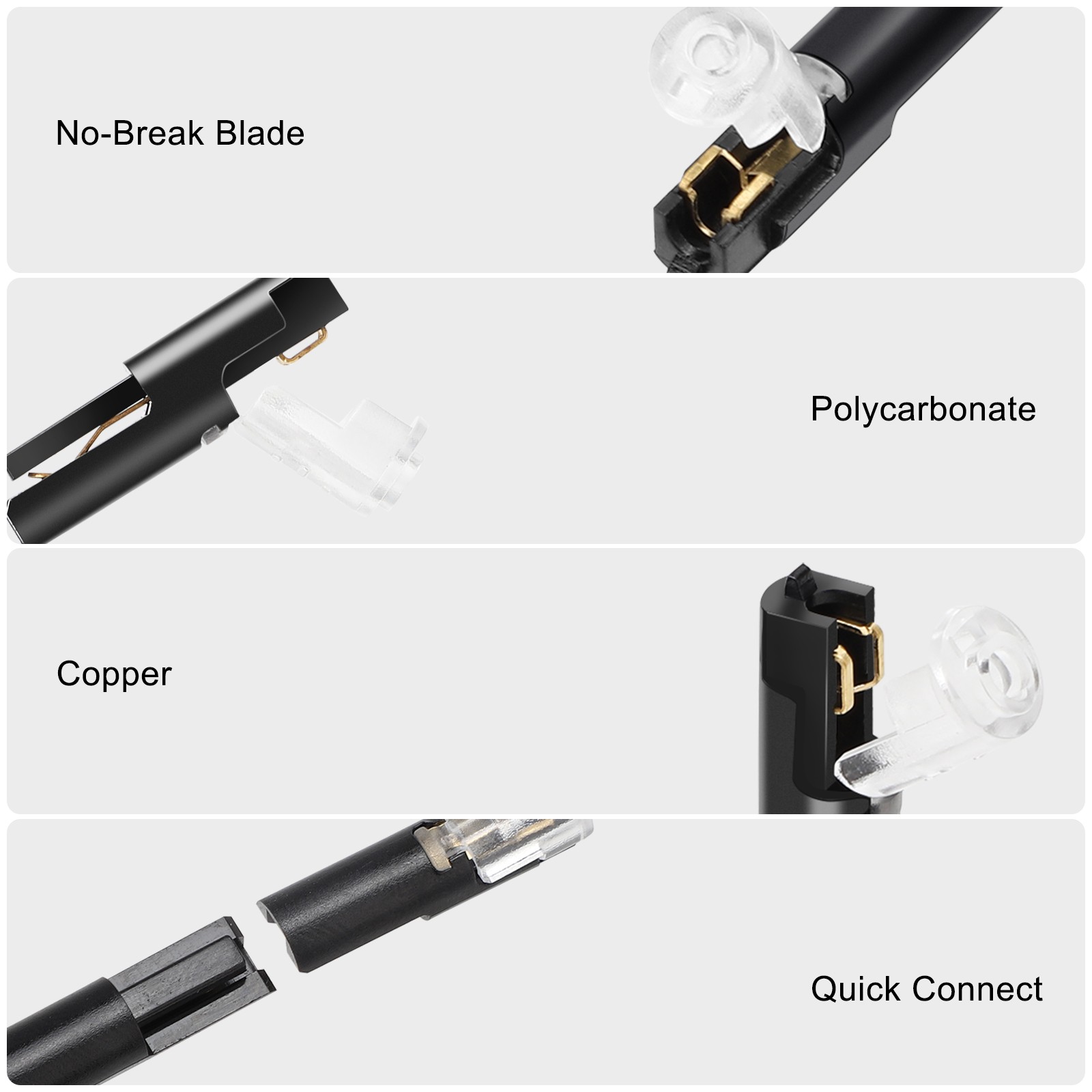 80 PCS Plug-In Quick Wire Connectors, Reusable Clamp Terminal Blocks for Cables