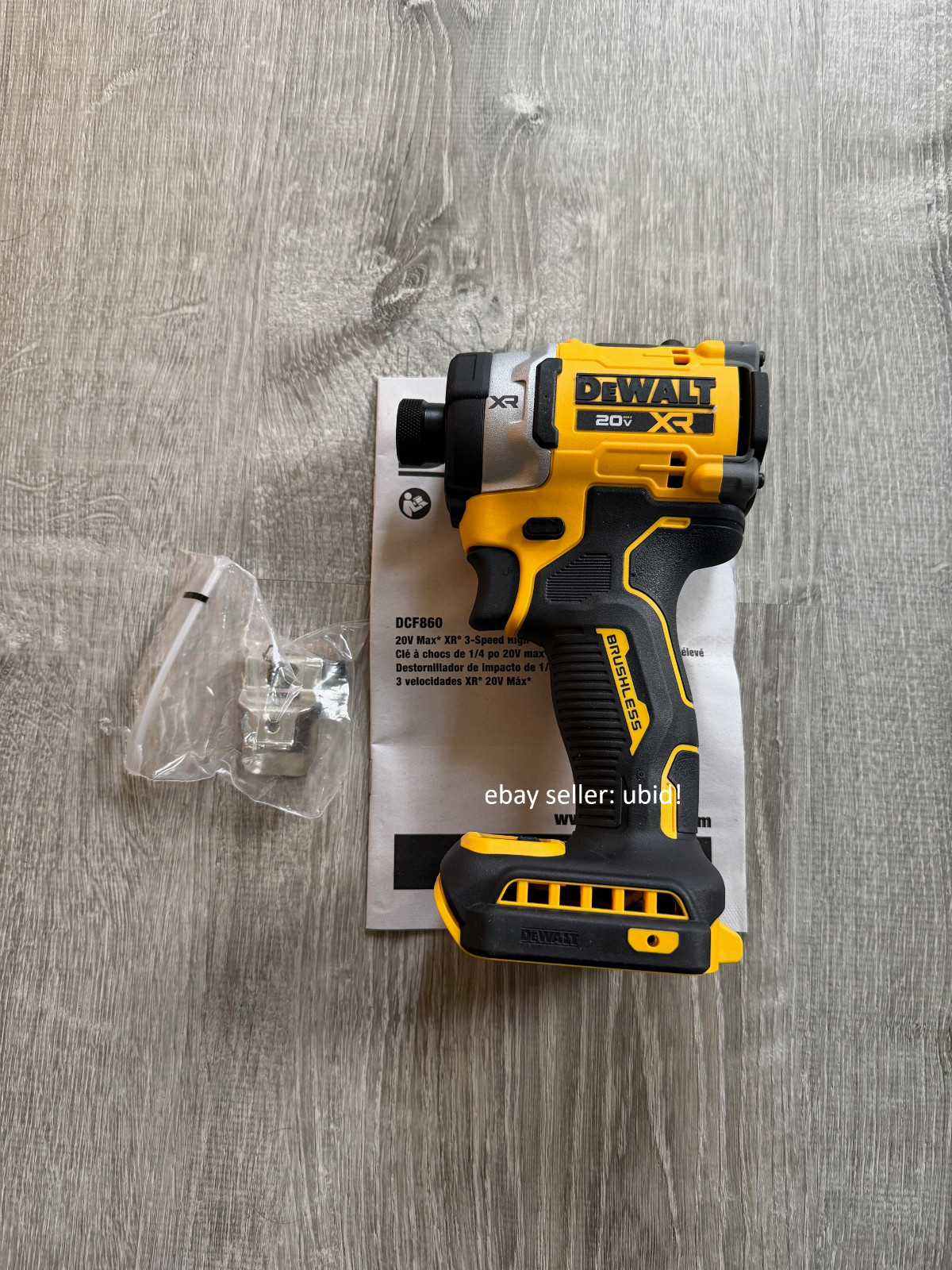 Dewalt DCF860B 20V Max XR 1/4" 3 Speed Brushless Impact Driver (TOOL ONLY)