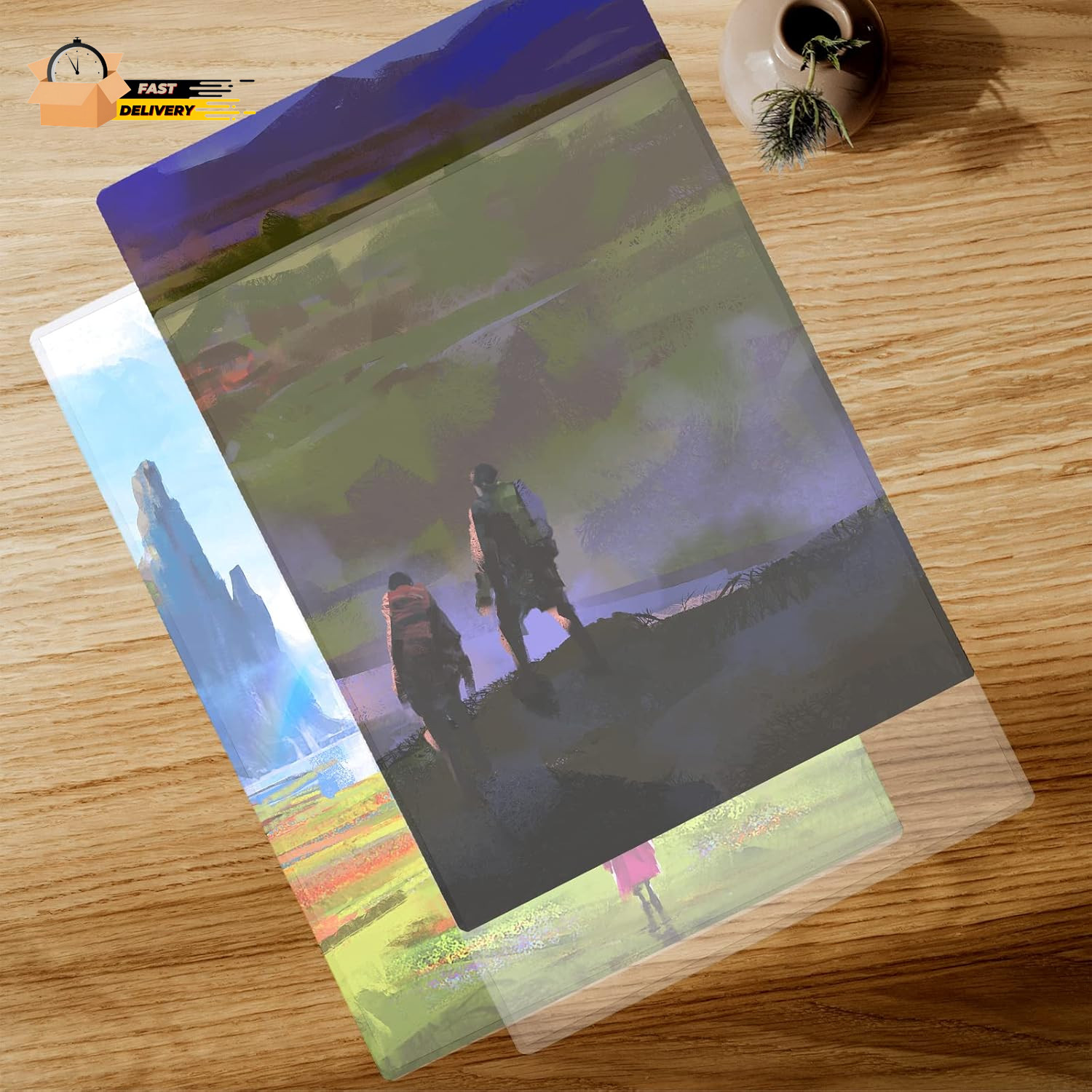 5 Pack 18X24 Poster Protector Clear Rigid Print Protectors Heavy Duty Top Loade