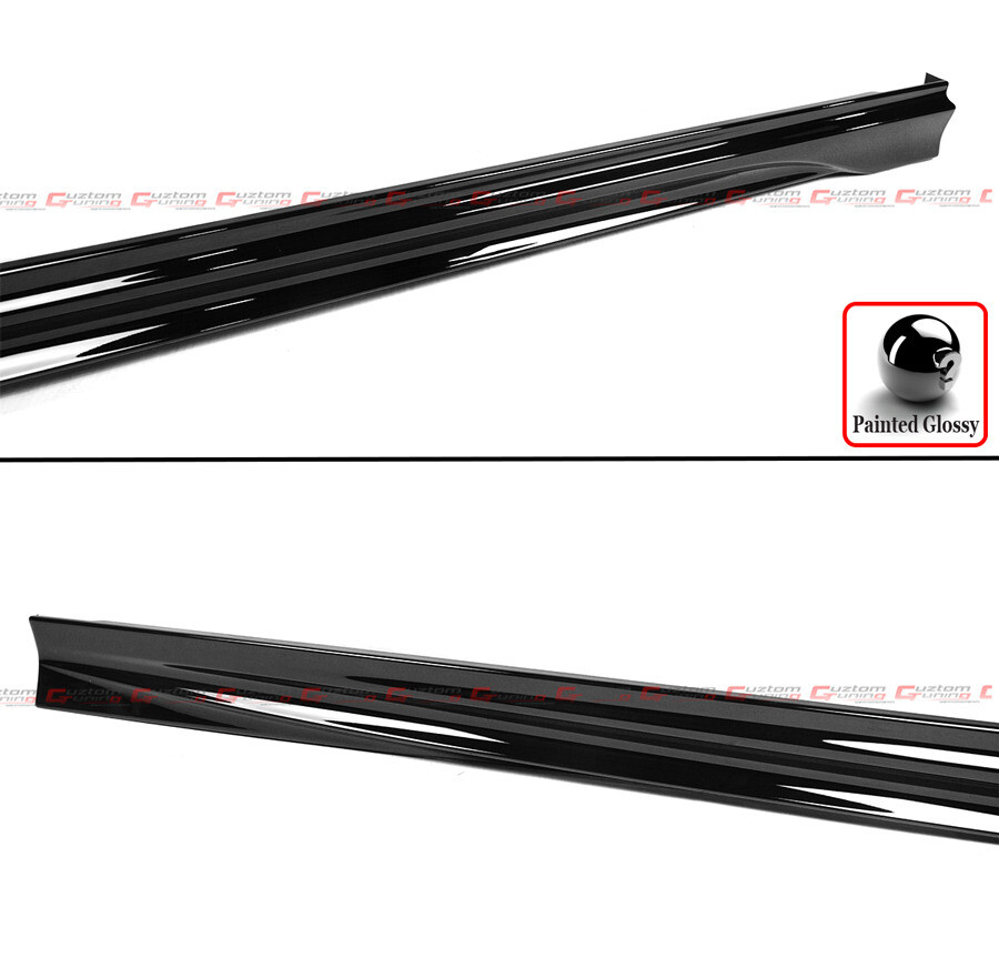 For 23-24 Honda Accord 11th Gen Akasaka Gloss Black Add On Side Skirt Extensions