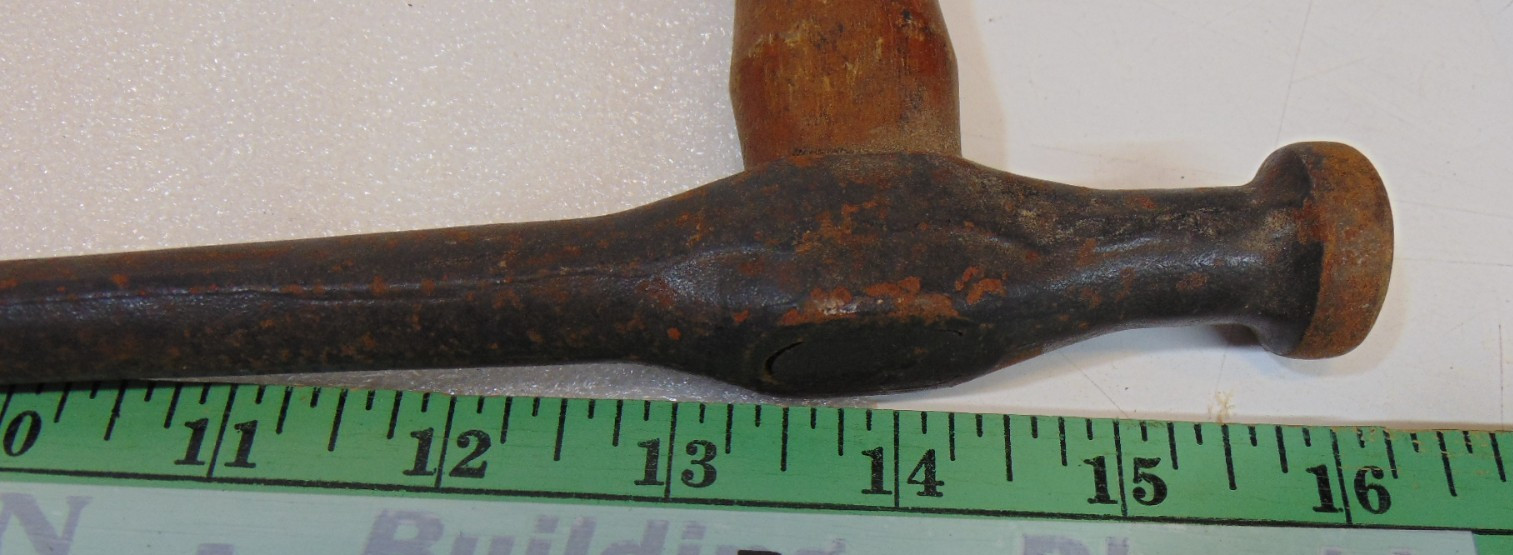 16" Long Picking Hammer Tool Auto Body Pick Wood Handle Vintage Cobblestone VTG