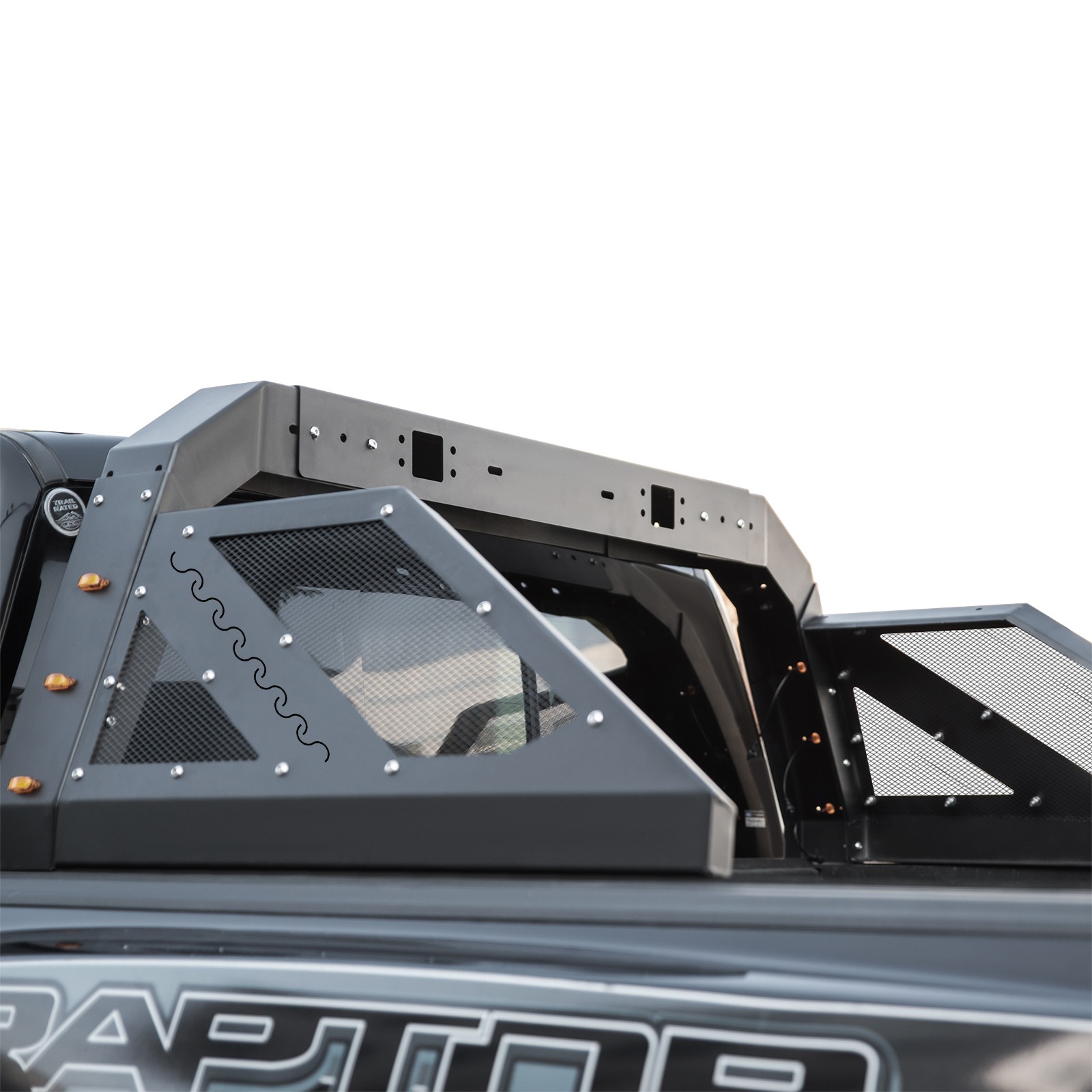 Truck Roll Bar Adjustable Chase Rack with 6 Auxiliary Side Marker Lamps