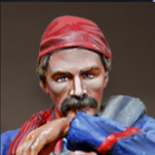 CIVIL WAR MODEL UNION WHEATS TIGER ZOUVE CS16008 MINI STATUE