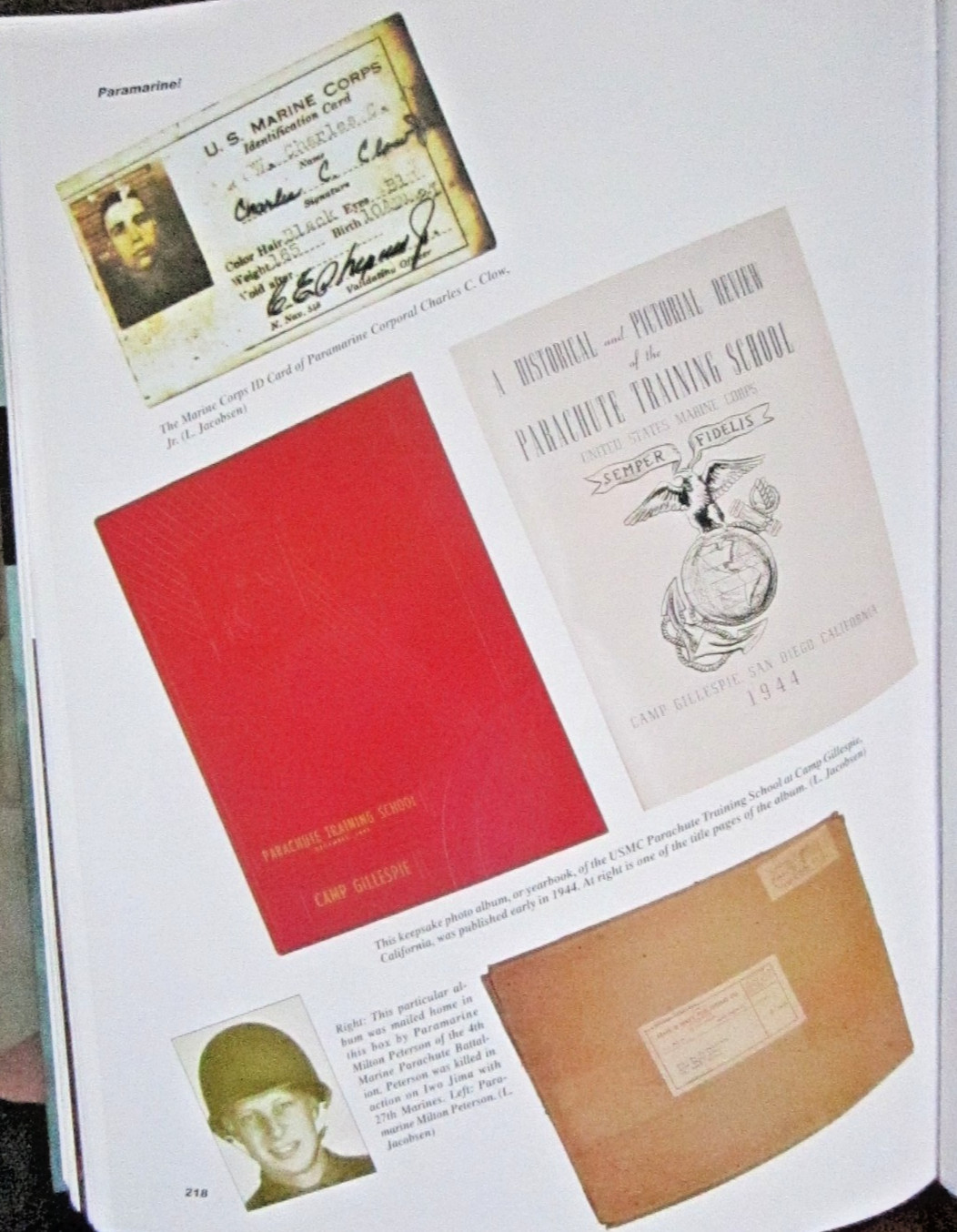 PARAMARINE! : Uniforms Equipment of Marine Corps Parachute Units in WORLD WAR 2