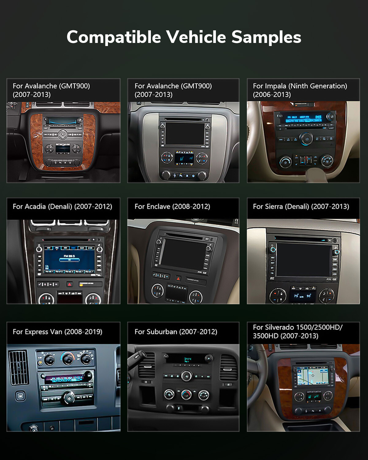 GMA13 Android 13 8" Car Stereo Radio for Chevrolet Silverado 1500 2500HD 3500 HD