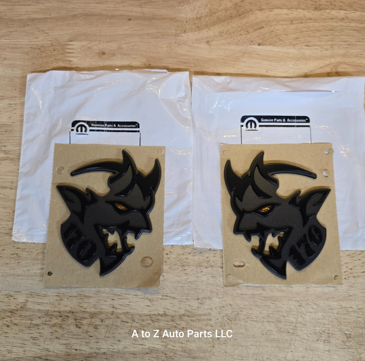 NEW 2023 Dodge Challenger Demon 170 Front Fender Emblems (2), OEM