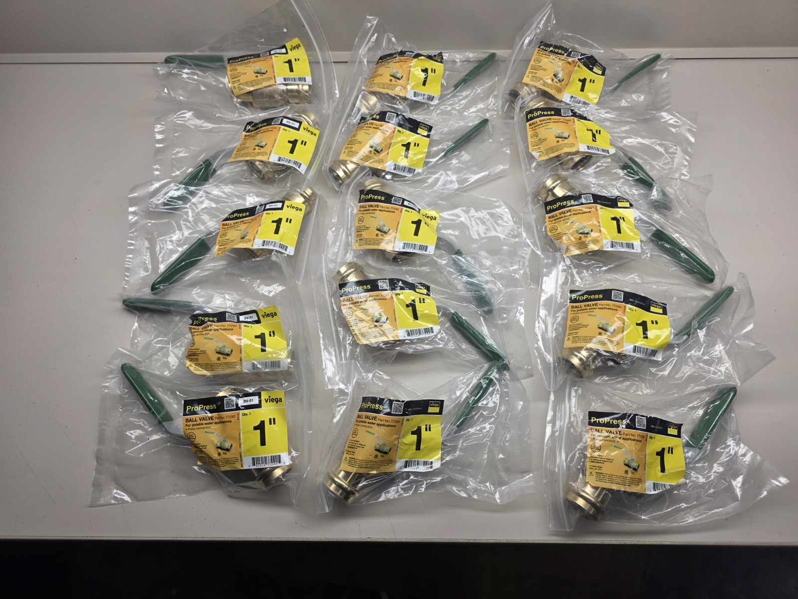 (1) NEW Viega ProPress 1" Press Zero-Lead Bronze Ball Valve, Part No 77290