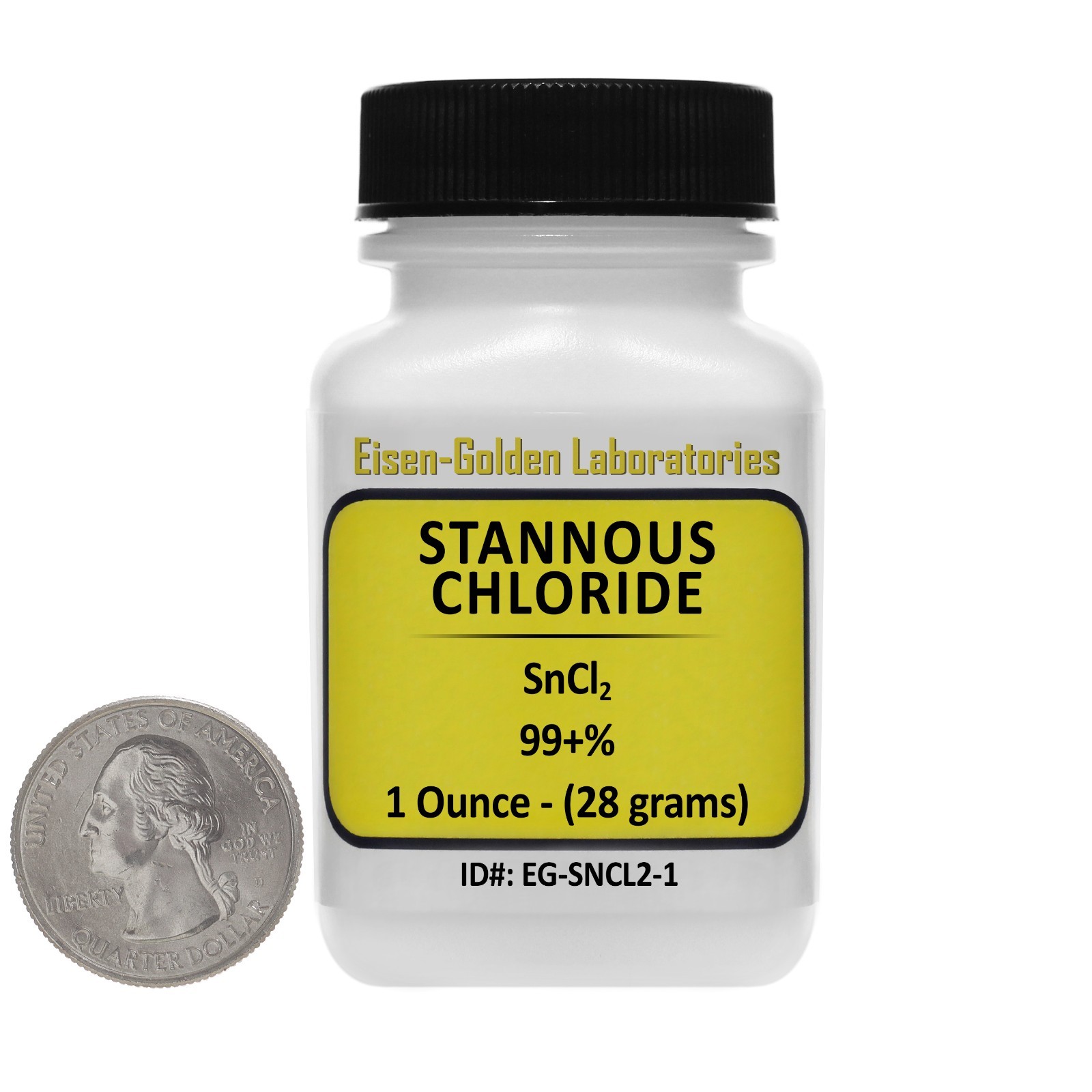 Stannous Chloride [SnCl2] 99+% ACS Grade Powder 1 Oz in a Space-Saver Bottle USA