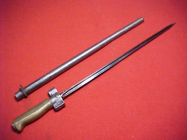 WWI FRENCH M1886/93/16/35 LEBEL RIFLE BAYONET ~ CRUCIFORM BLADE ~ ESTATE ITEM
