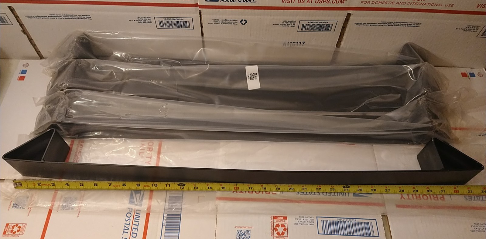 4 Pack Coil Rack/Chock, 33" Long, 10 Gauge Steel Flatbed Trailer Steel Coils