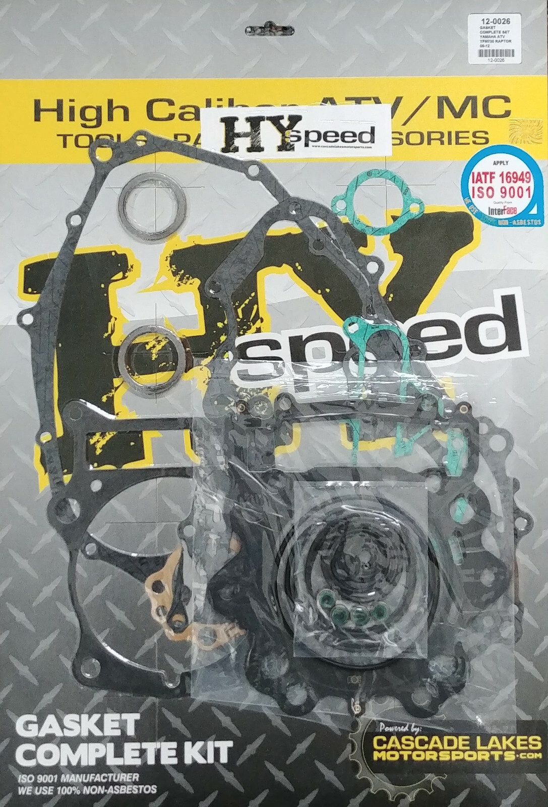 HYspeed Complete Gasket Kit Top & Bottom End Engine Set Yamaha Raptor 700 06-24