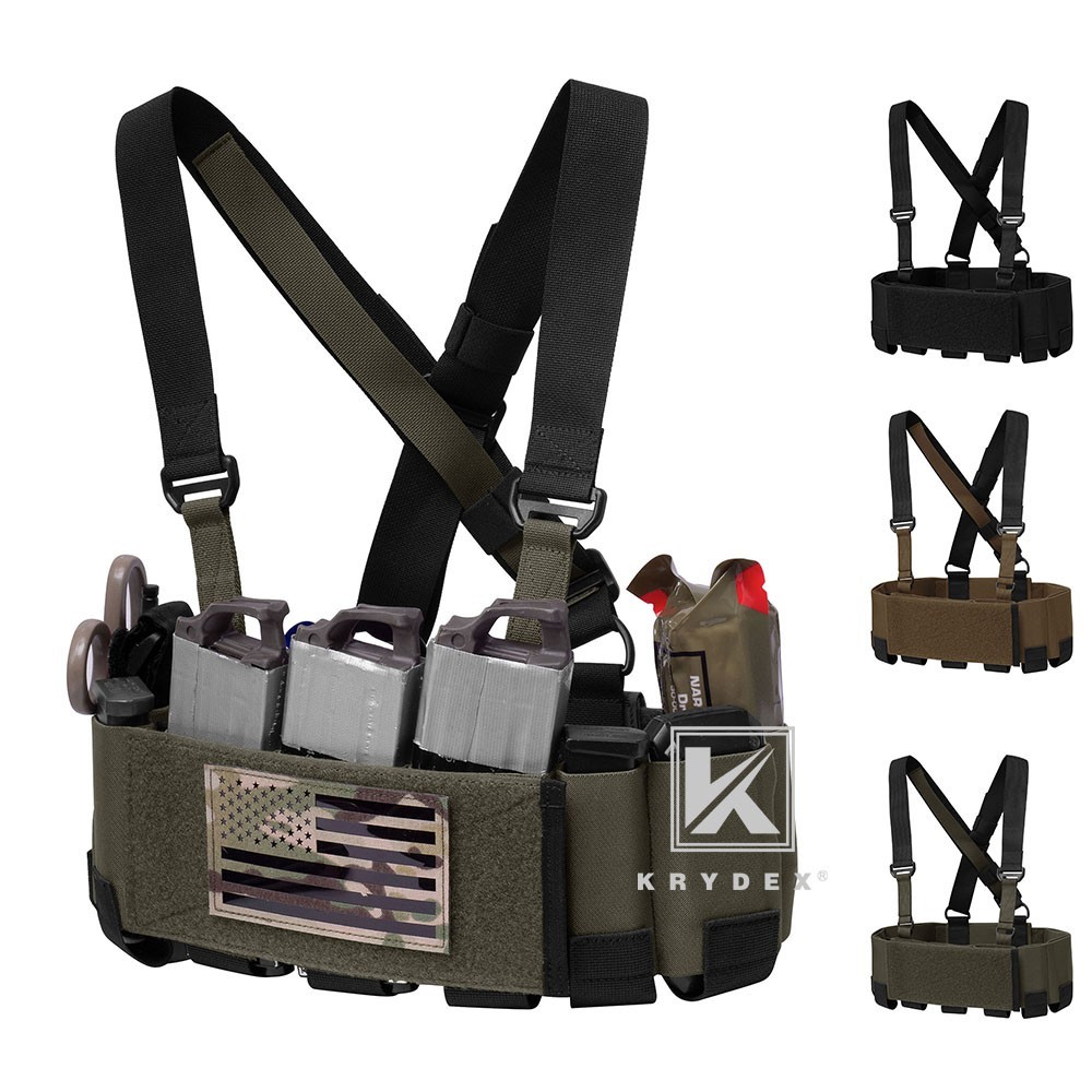 KRYDEX Concealed Carry Low-Vis 5.56 Ready Chest Rig Tactical Elastic Cummerbund