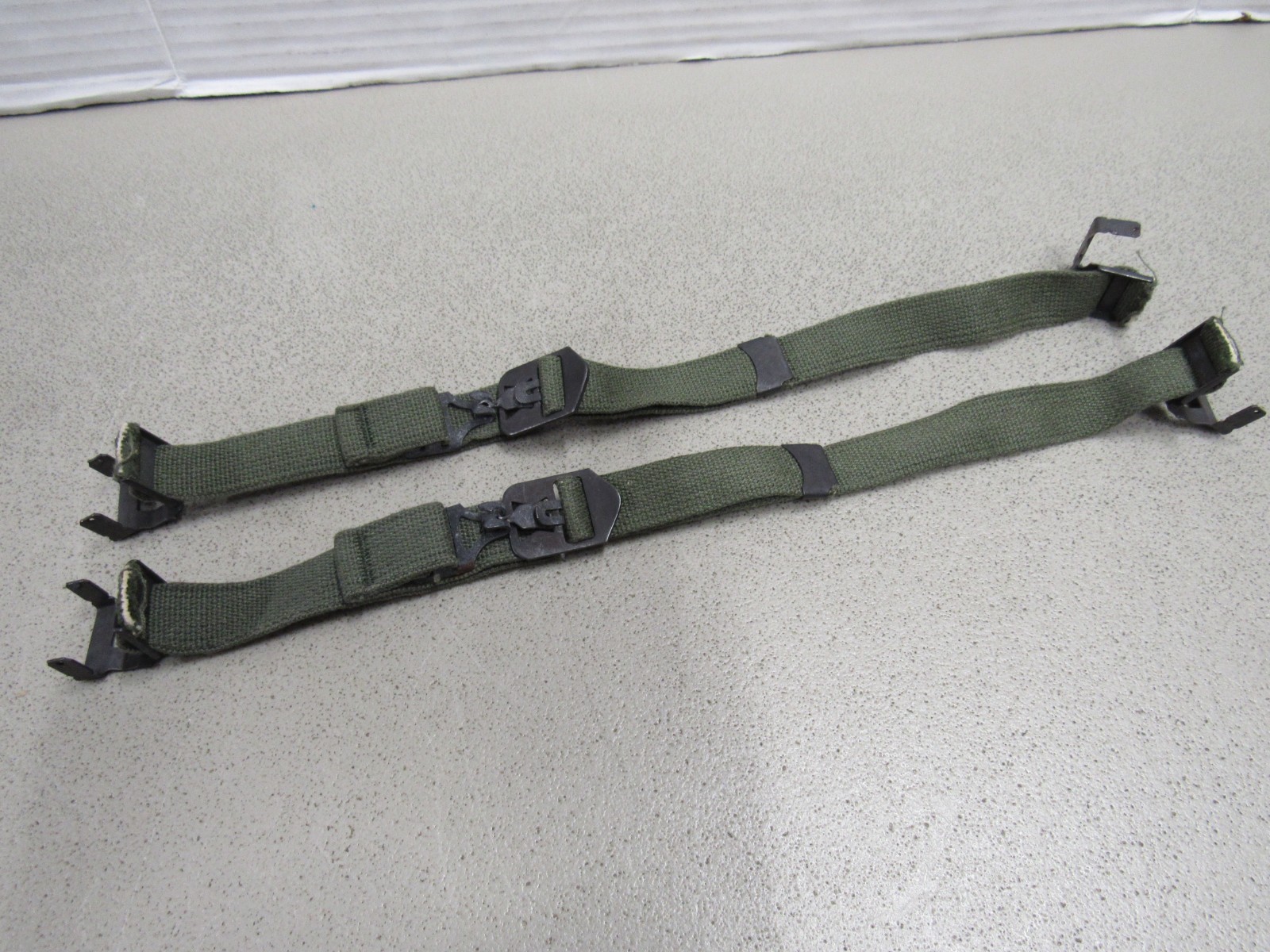 US Vietnam Era M1 Helmet Chinstrap Cotton Webbing OD Green Type 1 UnMarked RUST