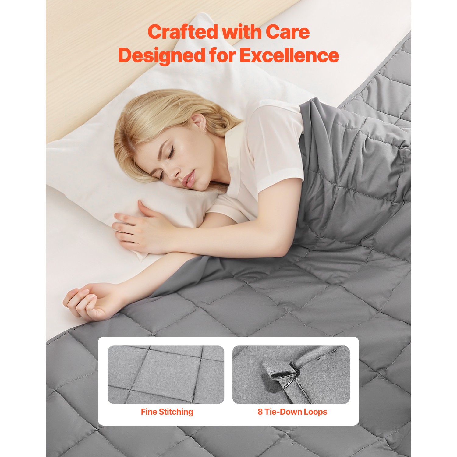 Weighted Blanket 25lb 60 x 80" Queen Size Cooling Breathable Heavy Blanket