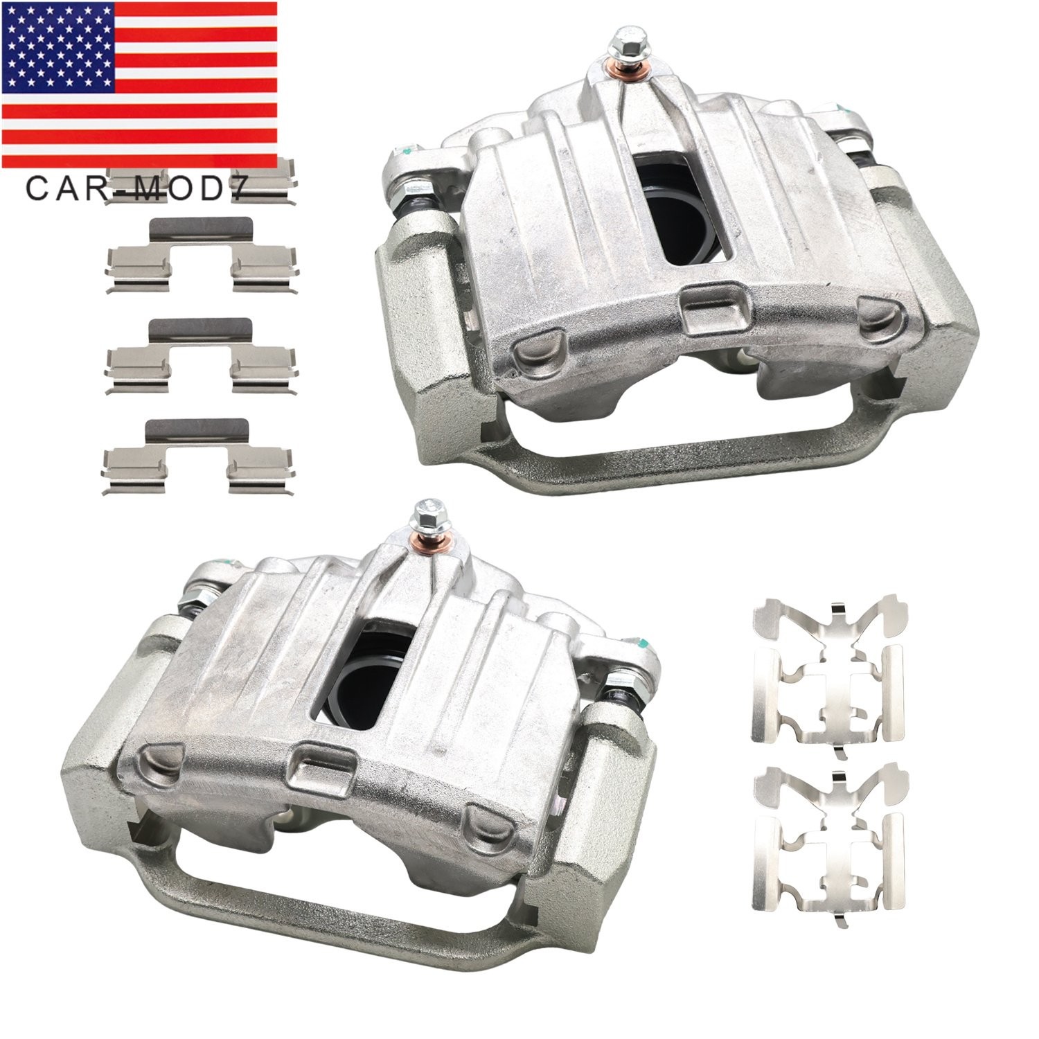 Rear Disc Brake Calipers w/Bracket for Chevy GMC Silverado Sierra 1500 2003-2007