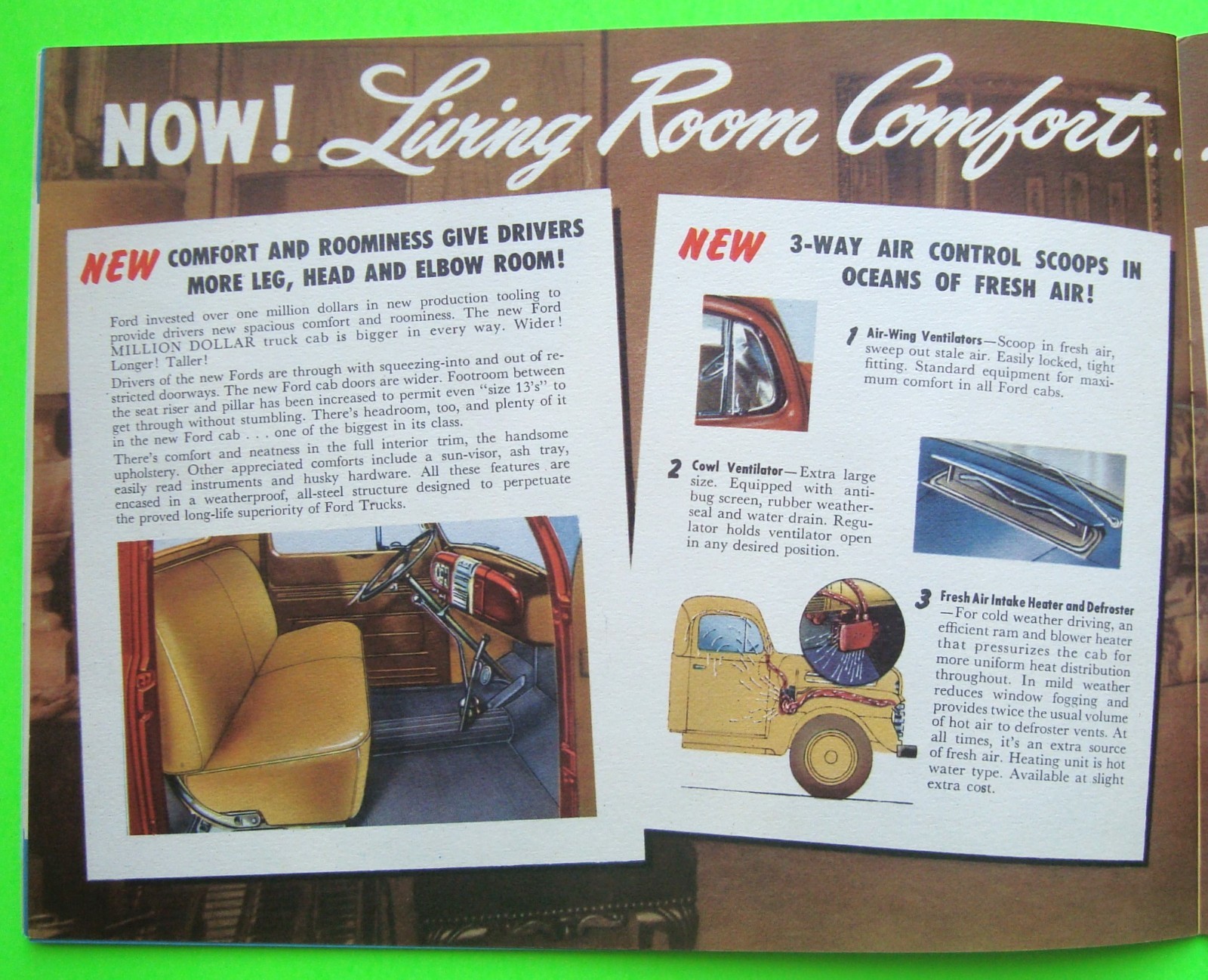 1948 FORD HEAVY-DUTY TRUCK DLX 28-pg COLOR CATALOG Brochure BIG RIG SERIES Xlnt+