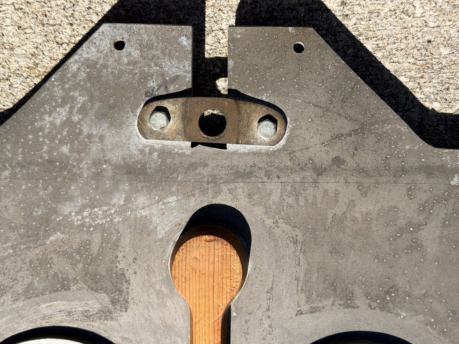 Vintage Industrial Aluminum Foundry Mold Pattern Polled Hereford Cows Sculpture