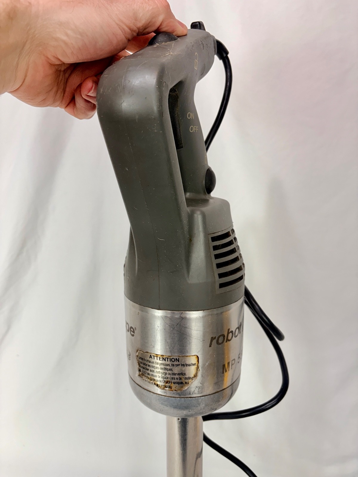 Robot Coupe MP 550 Turbo 18" Single Speed Immersion Blender - 1.1 HP "Read"