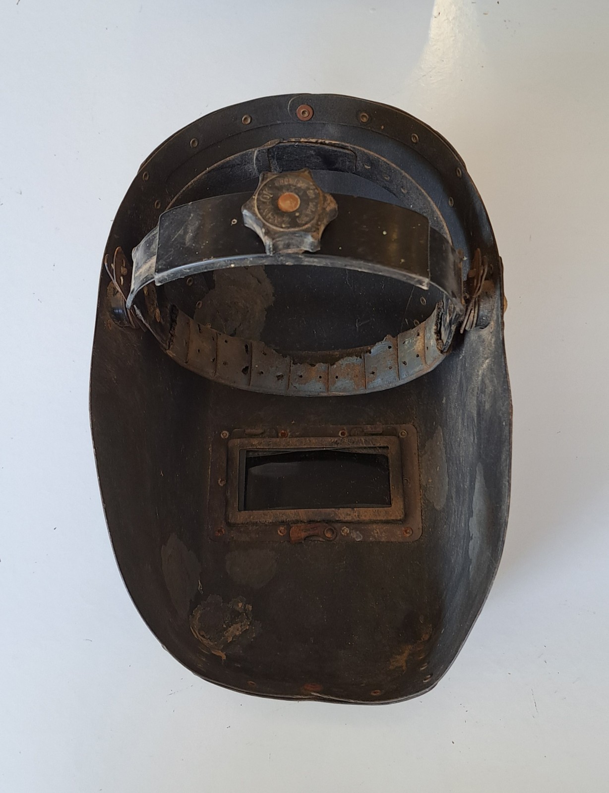 Lot Of (3), (2) Fiberglass, (1) Vulcanized Fiber?? Welding Helmets