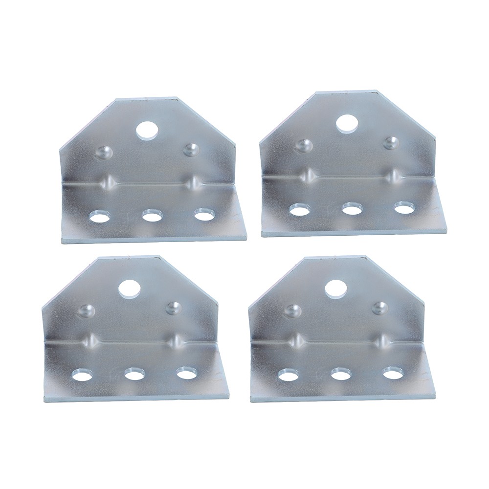 4Pcs 8" Galvanized Swivel Top Bunk Bracket Kit with Hardware Boat Trailer 2x3